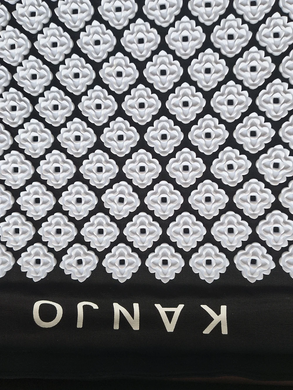 Kanjo Acupressure Mat Set Mat: 17 X 27 Inch With Pillow 14 Inch Black